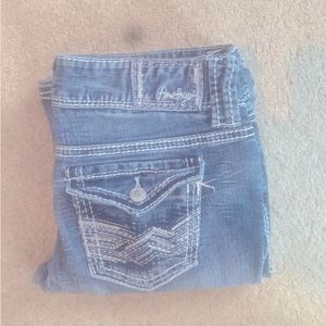 Amethyst low rise boot cut jeans